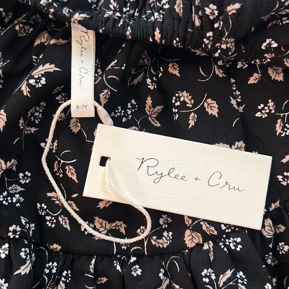 NWT Rylee + Cru Willow Dress Dark Floral - Picture 2 of 3